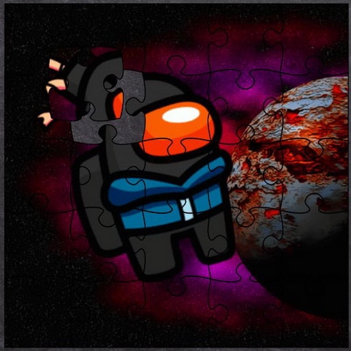 Among Them Space Puzzle Logo