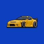 Pixel Car Racer Logo
