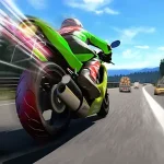 Traffic Bike Rush Driving City Icon