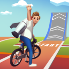 Bike Hop: Crazy BMX Bike Jump 3D Logo